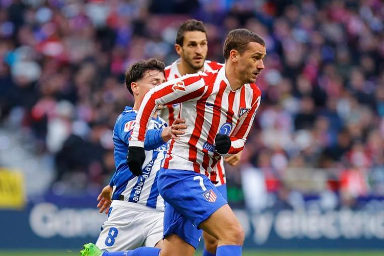 格列兹曼生涯第550次出战西甲，其中代表马竞335场队史第6